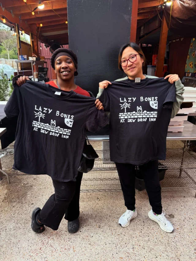 Merch coming soon! We are so stoked to be partnering with @capthreads on these sweet shirts (and sweaters)! If you love our pizza as much as we do, get ready to start representing Lazy Bones everywhere you go... stay tuned! 🍕 🦴 
•
•
•
•
•
#dcpizza #dcfood #pizzashirt #pizzapizza #woodfiredpizza
